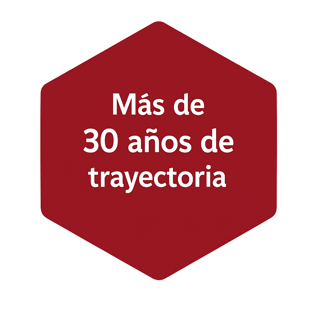 Más de 30 años de trayectoria