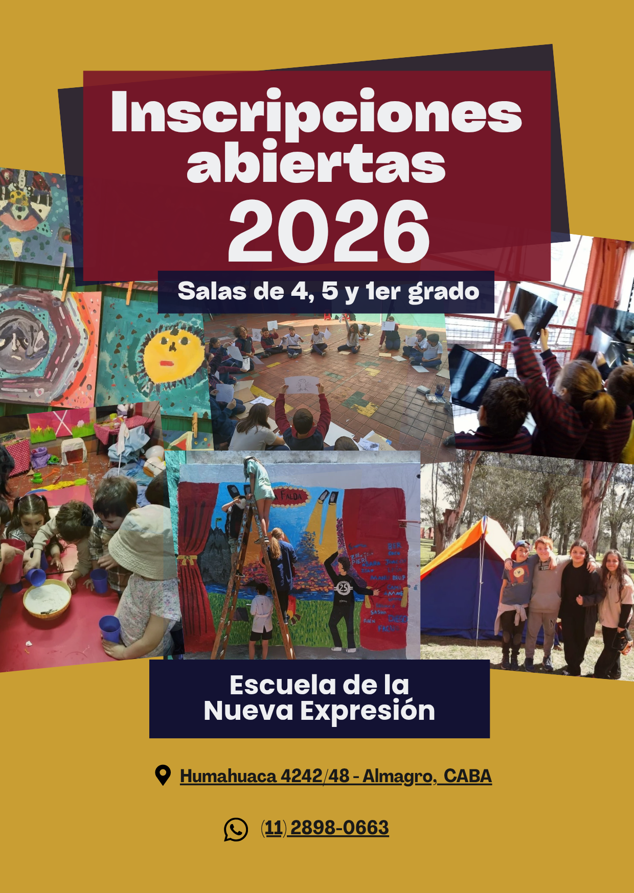 Flyer sobre que se abren las inscripciones de nivel primario