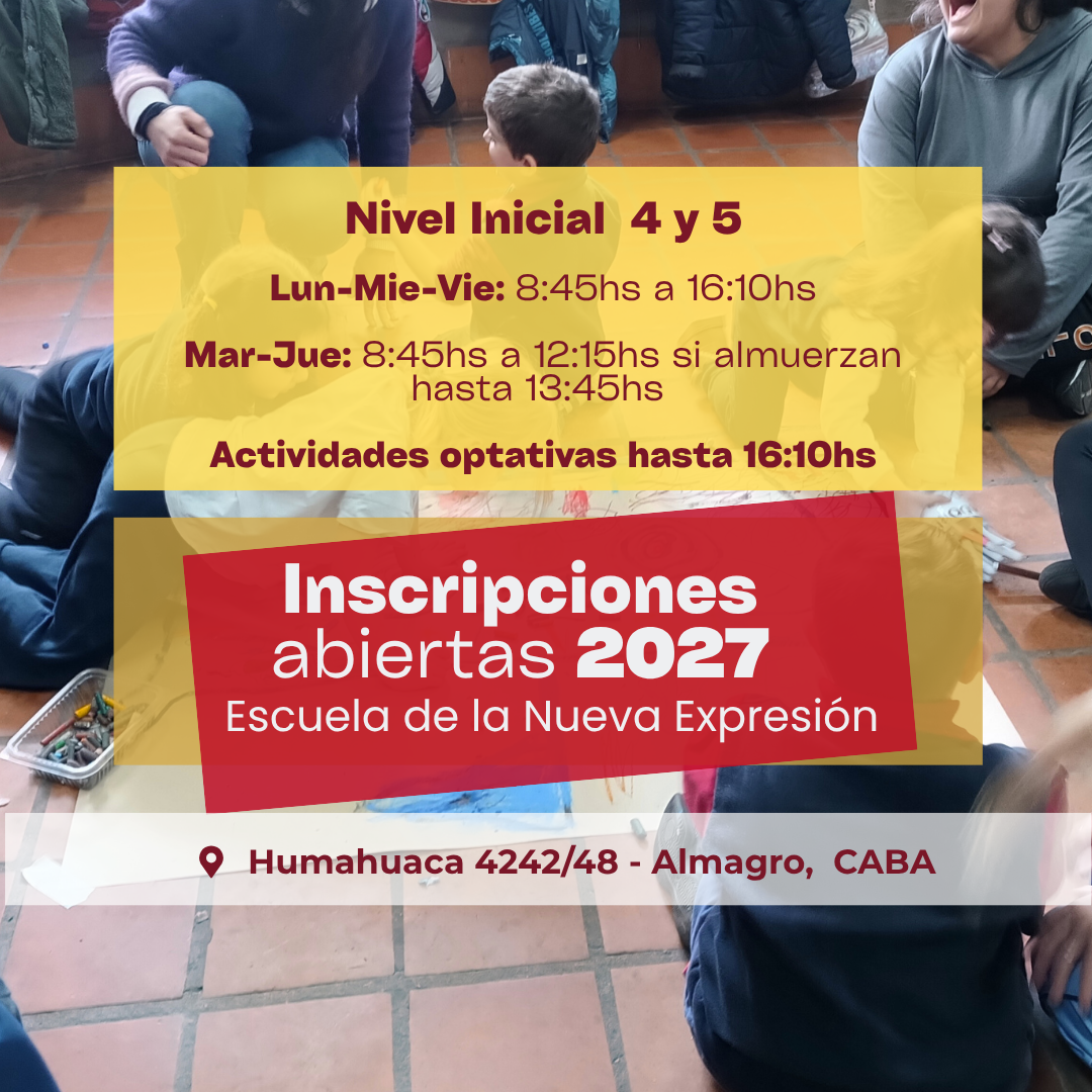 Flyer sobre que se abren las inscripciones de nivel primario
